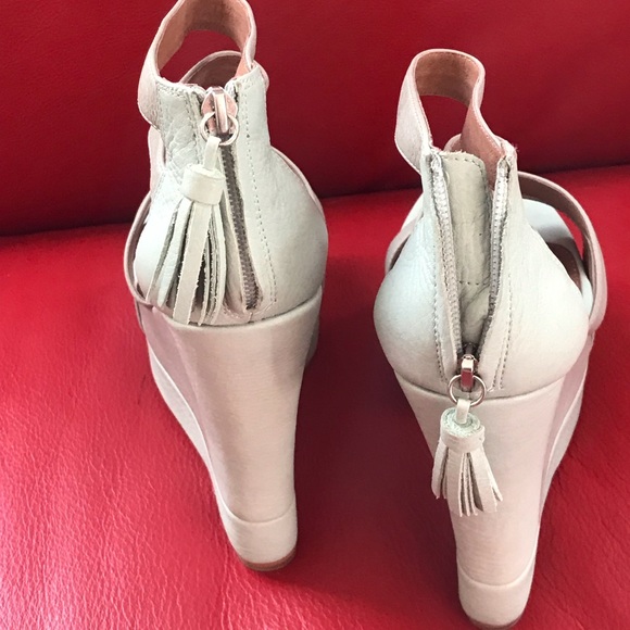 Matico All real leather 8,5 platforms tan New - Picture 5 of 8